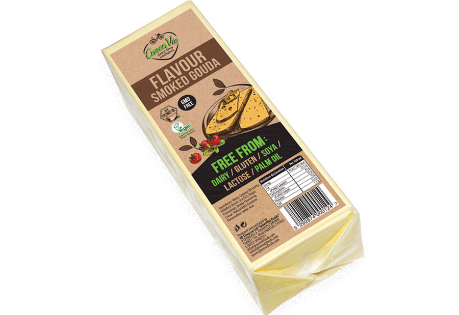 Vegan Cheese Dairy-Free Smoked Gouda flavour package 2.5kg