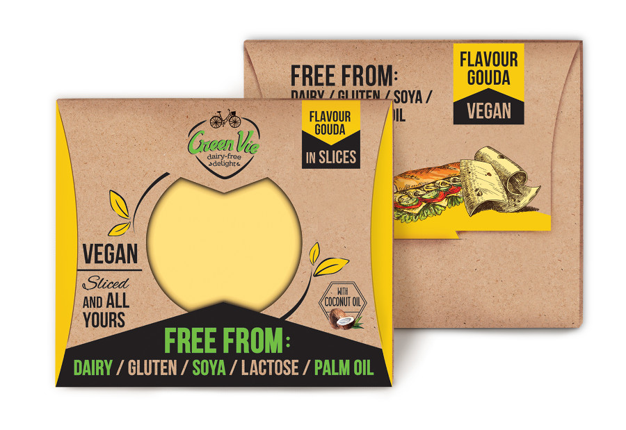 Vegan Dairy-Free Gouda flavour cheese package slices 100g and 200g