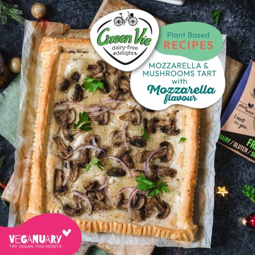Mozzarella & mushrooms tart
