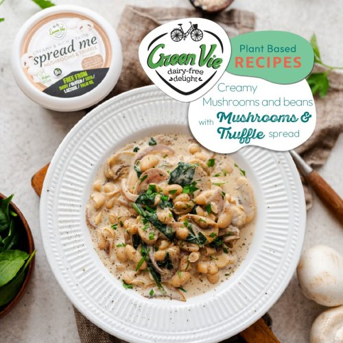 Creamy Mushrooms with Beans