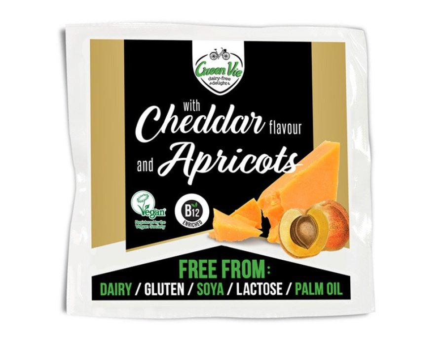 Vegan Cheddar Flavour with Apricots Block